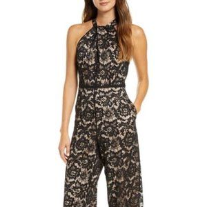Black Lace Jumpsuit by Julia Jordan